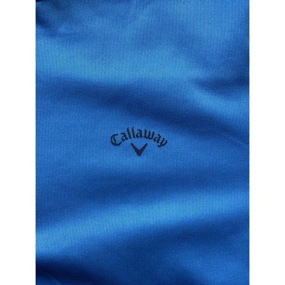 Callaway Sweatshirt Mens Large Blue 1/4 Zip Performance Pullover Golf Sweater - Picture 2 of 6